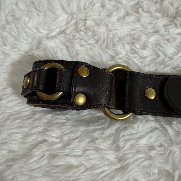 Ann Taylor LOFT Classic Brown Leather Belt Size XS main image 7